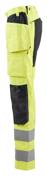 Blåkläder 7163 Dame High Vis Buks med stretch produktbillede med tryk