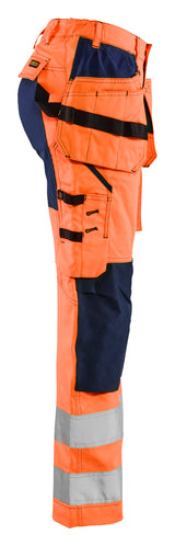 Blåkläder 7163 Dame High Vis Buks med stretch produktbillede til broderi