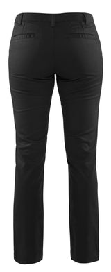Blåkläder 7165 Dame Chinos stretch nærbillede med logo