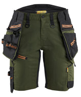 Blåkläder 7175 Striker Dame Håndværker Shorts Stretch materiale med firmalogo