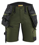 Blåkläder 7175 Striker Dame Håndværker Shorts Stretch detalje med firmalogo