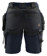 Blåkläder 7183 Dame Håndværker shorts 4-vejs stretch produktbillede med logo