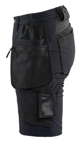 Blåkläder 7183 Dame Håndværker shorts 4-vejs stretch produktfoto med tryk