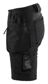 Blåkläder 7183 Dame Håndværker shorts 4-vejs stretch produktbillede med tryk
