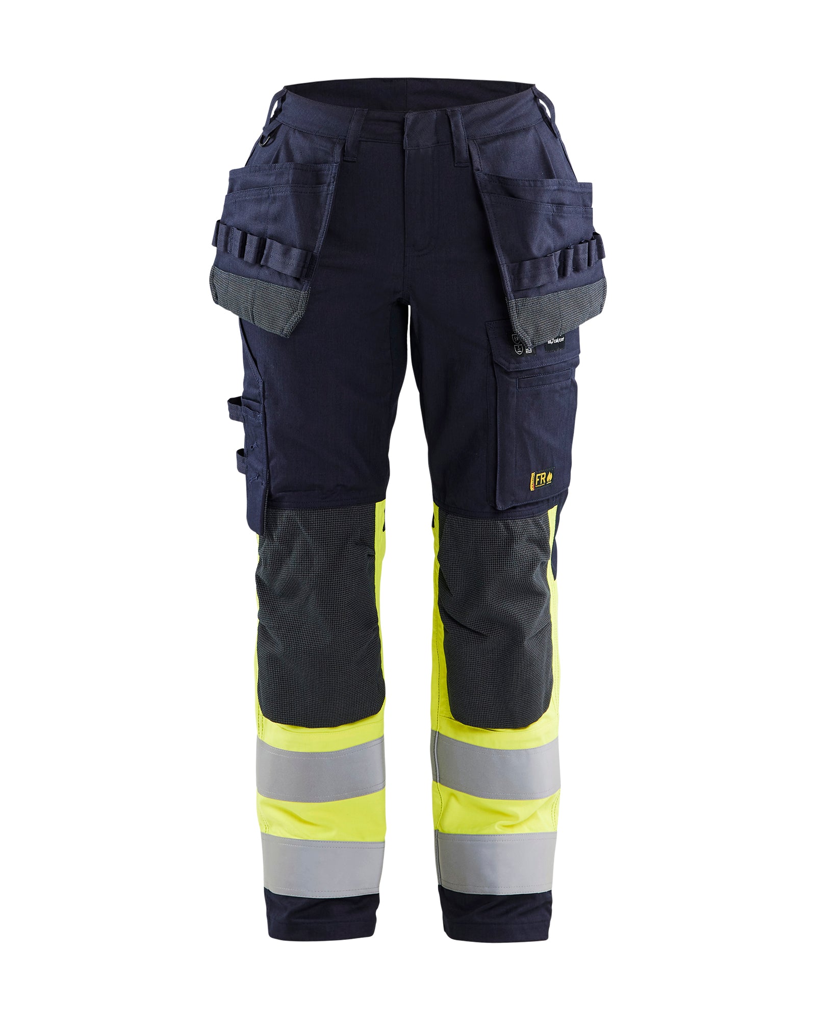 Blåkläder 7185 Dame Multinorm Buks med Stretch Inherent, Marineblå/High Vis Gul