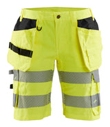Blåkläder 7186 Dame High Vis Shorts med stretch med tryk eller logo – arbejdstøj og firmatøj