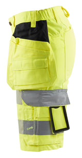 Blåkläder 7186 Dame High Vis Shorts med stretch produktfoto med tryk