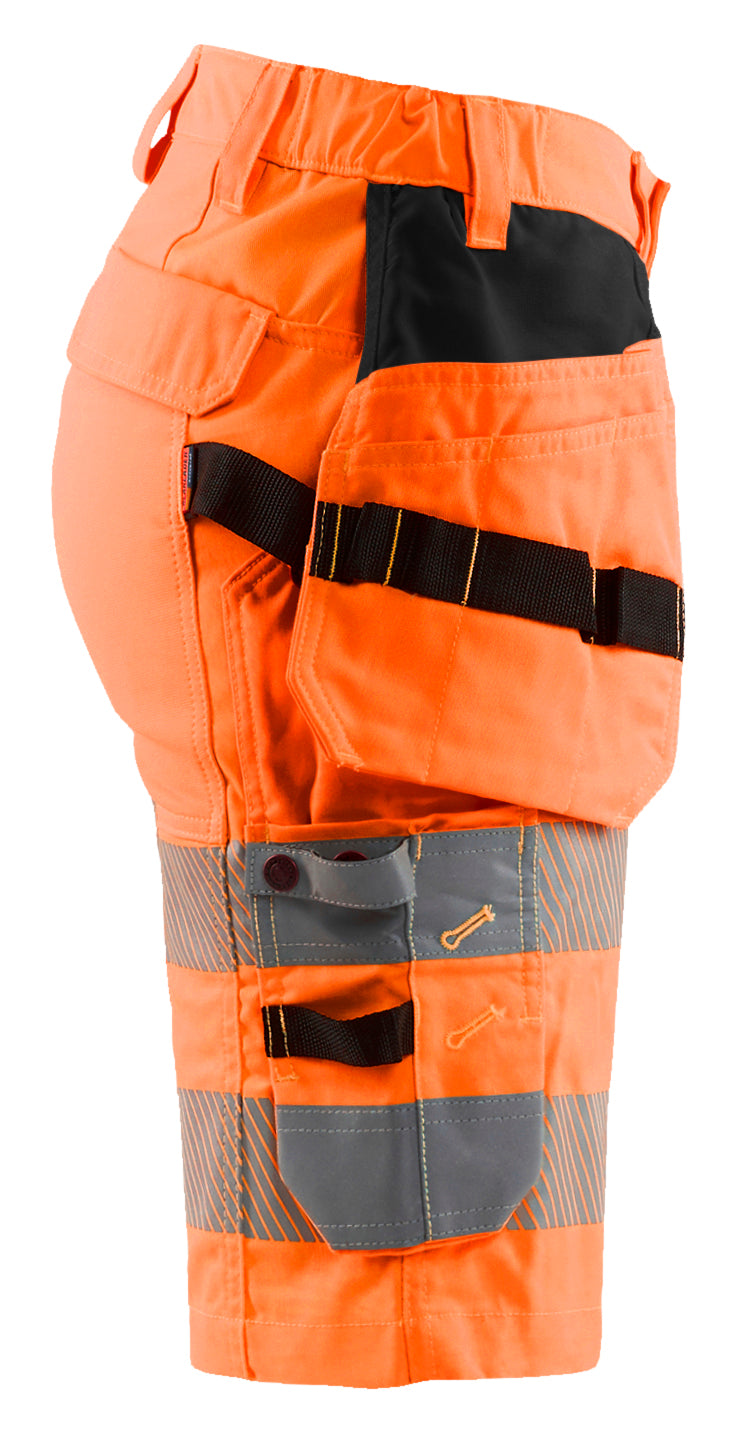 Blåkläder 7186 Dame High Vis Shorts med stretch