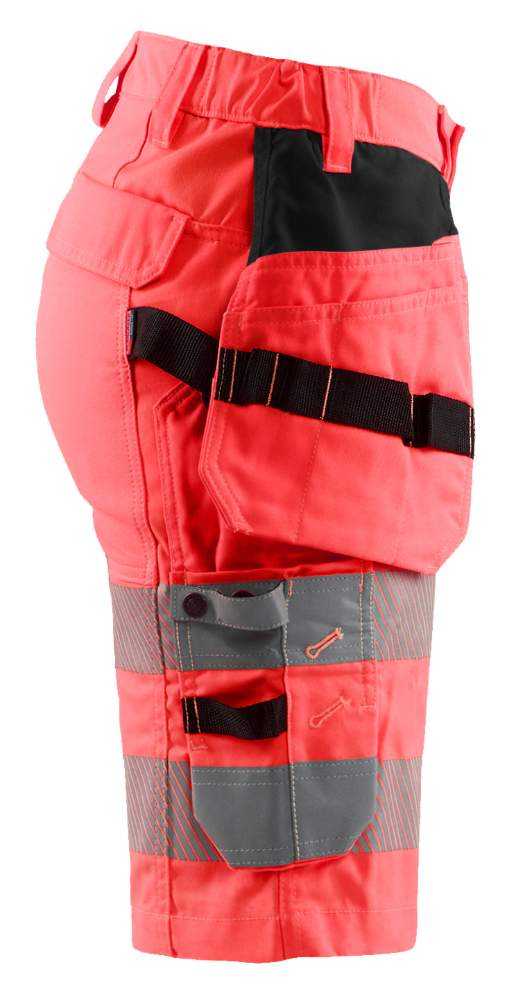 Blåkläder 7186 Dame High Vis Shorts med stretch