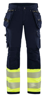 Blåkläder 7193 Dame High Vis Buks 4-vejs stretch med tryk eller logo – arbejdstøj og firmatøj