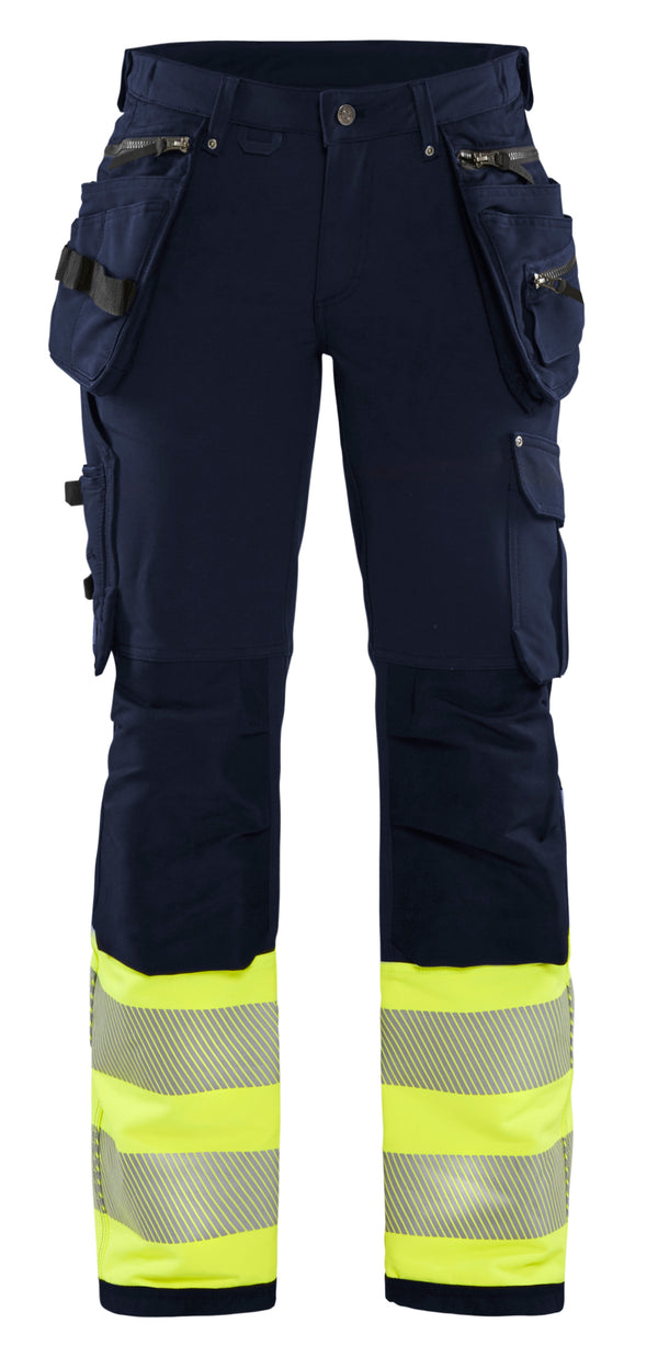 Blåkläder 7193 Dame High Vis Buks 4-vejs stretch med tryk eller logo – arbejdstøj og firmatøj