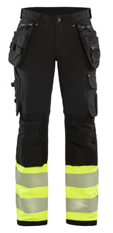 Blåkläder 7193 Dame High Vis Buks 4-vejs stretch detalje til broderi