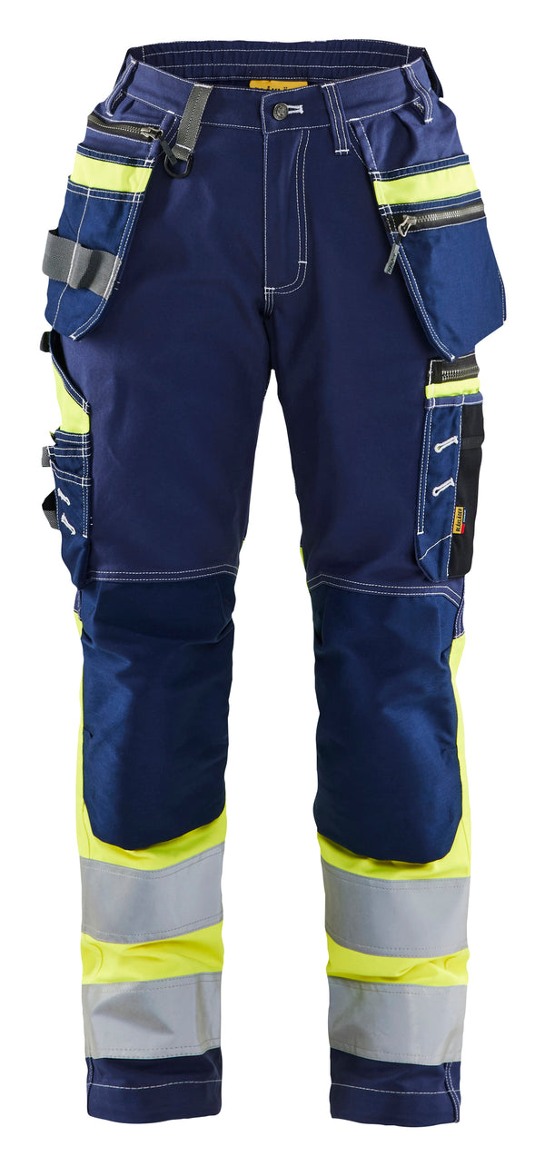 Blåkläder 7196 Dame High Vis Buks med Stretch med tryk eller logo – arbejdstøj og firmatøj
