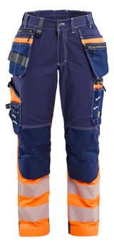 Blåkläder 7196 Dame High Vis Buks med Stretch materiale med firmalogo