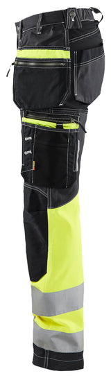 Blåkläder 7196 Dame High Vis Buks med Stretch nærbillede med tryk