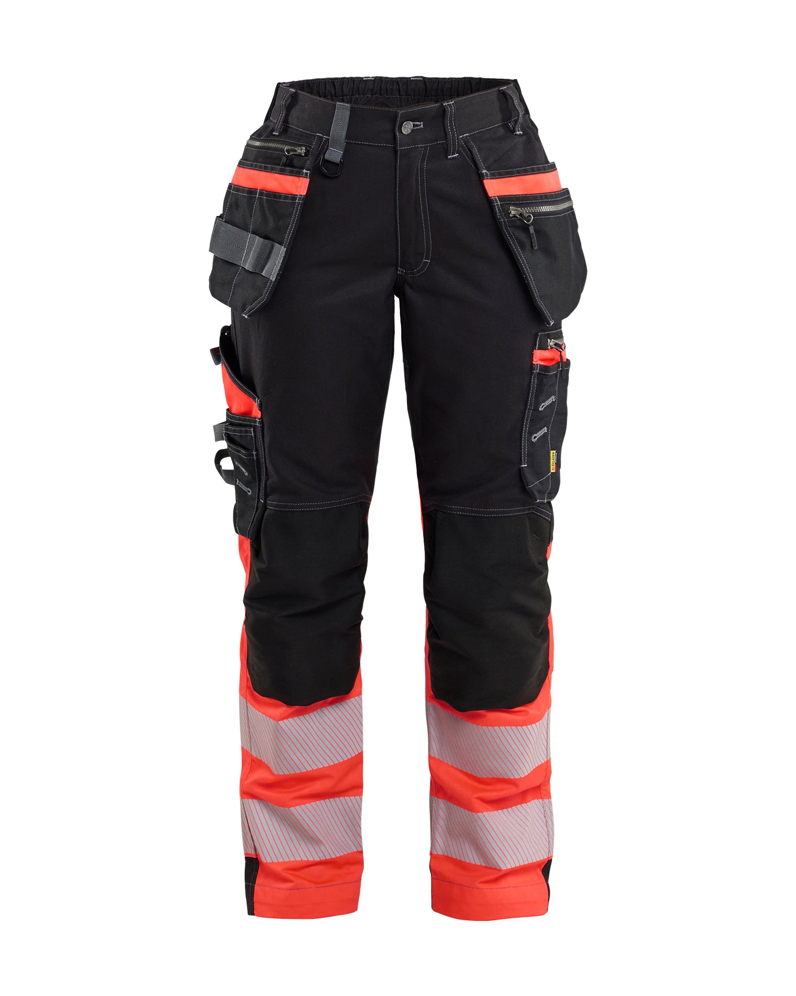 Blåkläder 7196 Dame High Vis Buks med Stretch, Sort/High Vis Rød