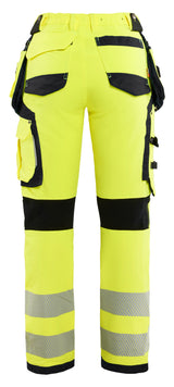 Blåkläder 7197 Dame High Vis Buks 4-vejs stretch nærbillede med logo