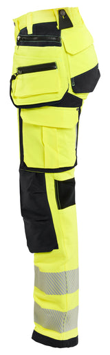 Blåkläder 7197 Dame High Vis Buks 4-vejs stretch produktbillede med tryk
