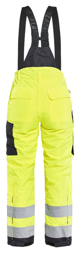 Blåkläder 7885 Dame High Vis Vinter Buks nærbillede med logo