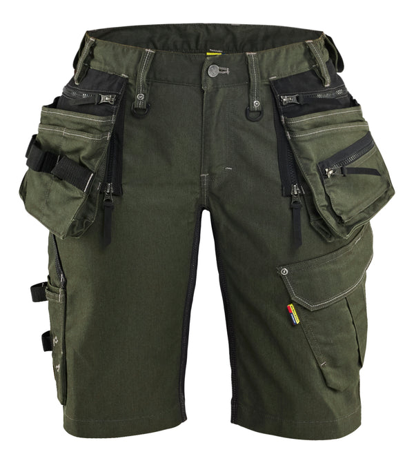 Blåkläder 7992 Dame Håndværker Shorts stretch X1900 med tryk eller logo – arbejdstøj og firmatøj