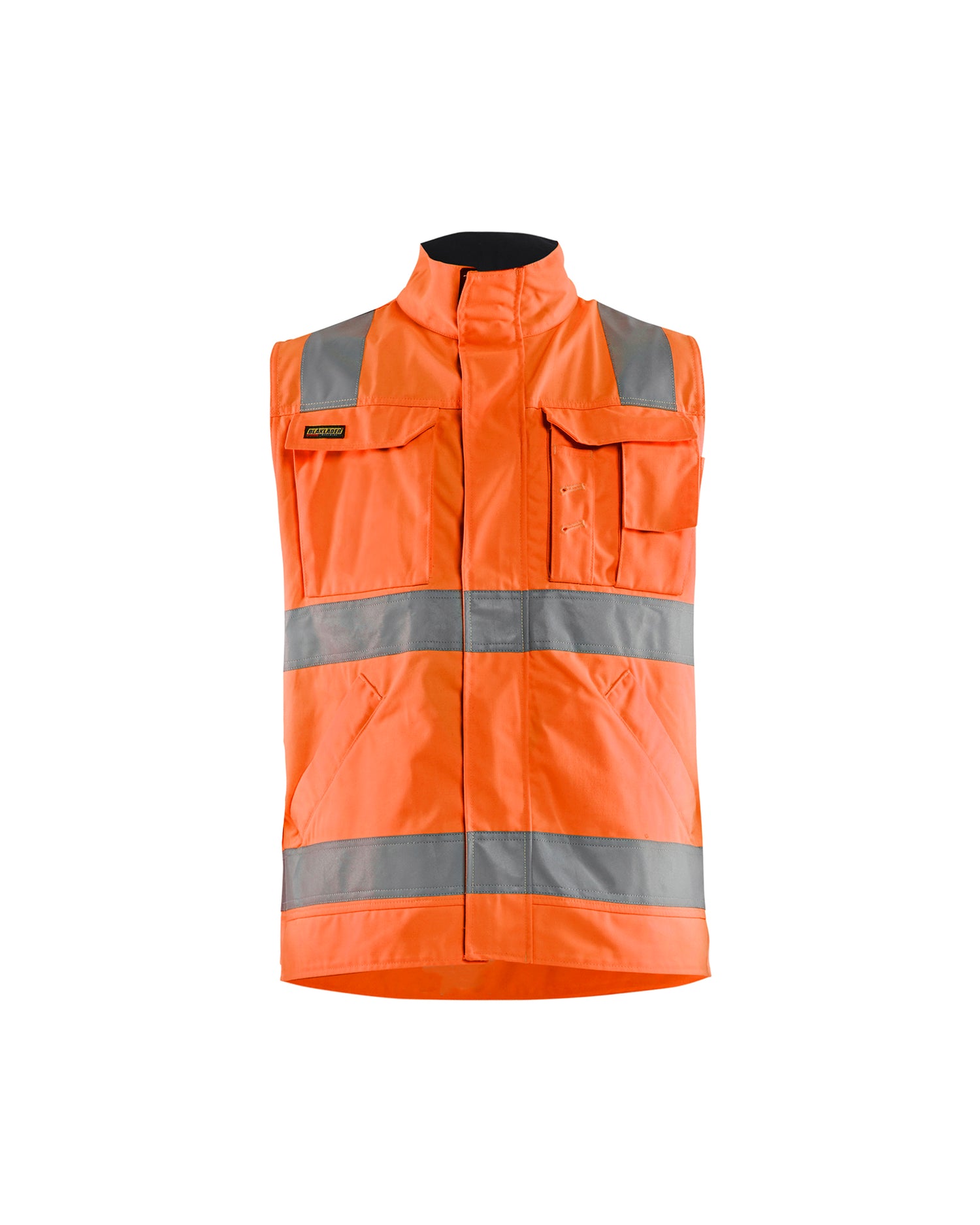 Blåkläder 8505 High Vis Vest, High Vis Orange/Marineblå