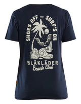 Blåkläder 9417 Dame T-Shirt Blåkläder Beach Club detalje til broderi