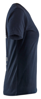 Blåkläder 9417 Dame T-Shirt Blåkläder Beach Club nærbillede med logo