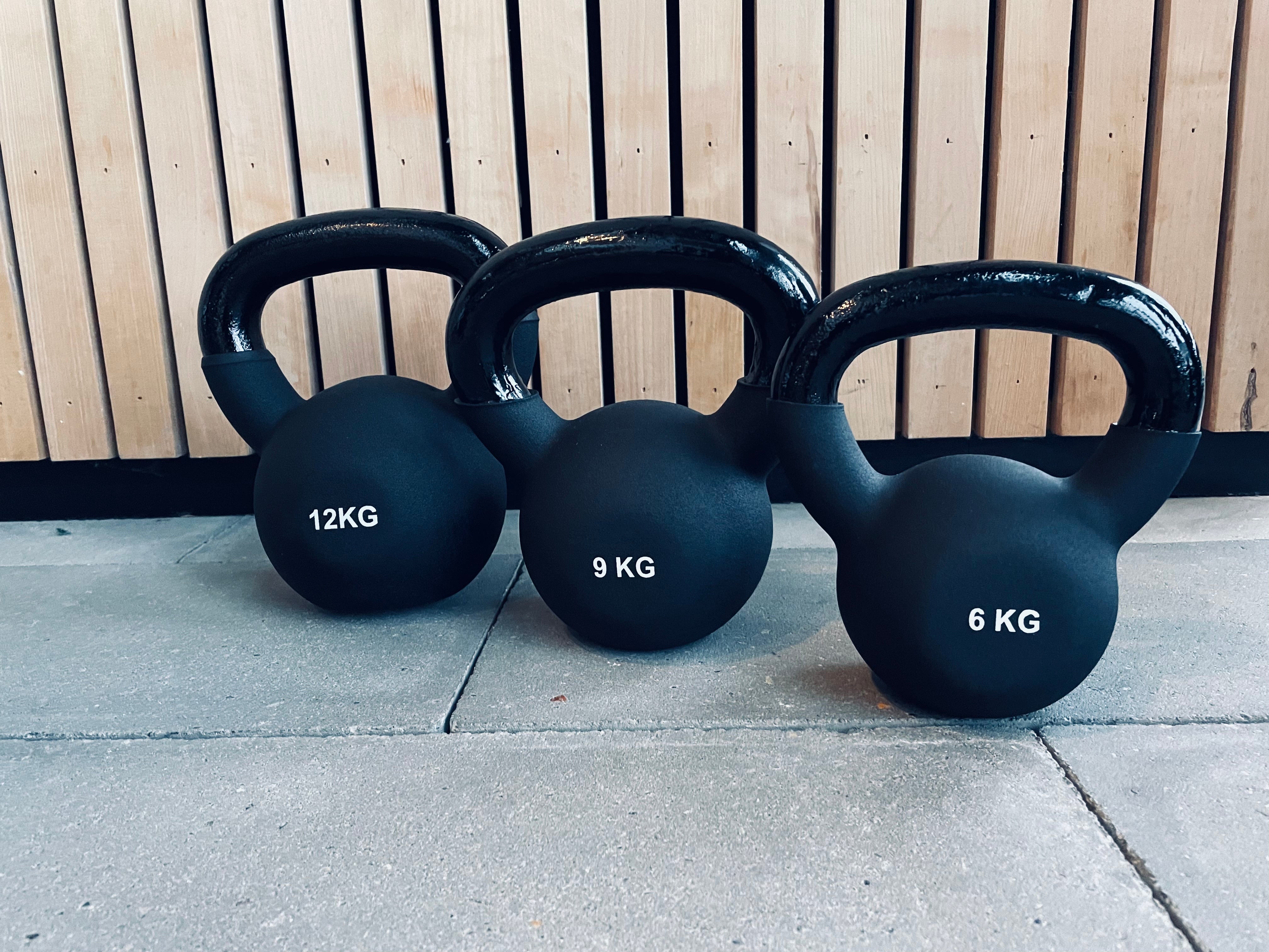 Kettlebell sæt (6 kg, 9 kg & 12 kg)