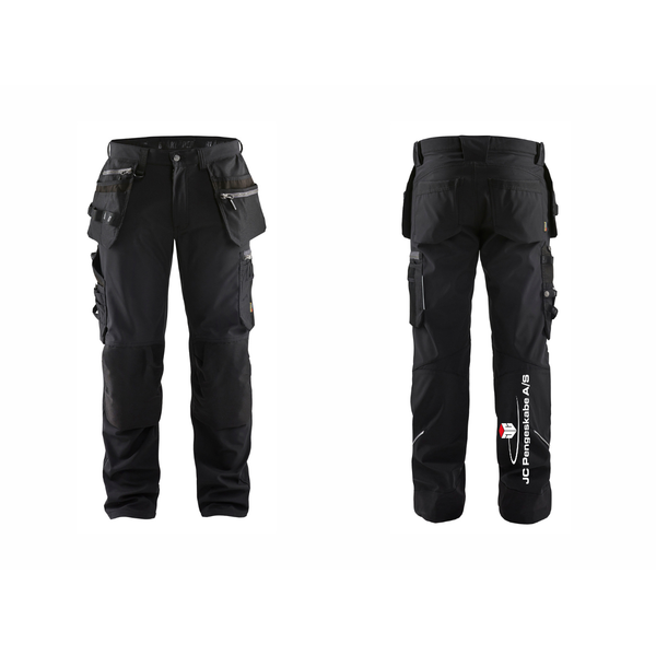 JC PENGESKABE A/S Blåkläder 1805 Håndværker Buks Softshell m. logo – Arbejdsbukser med logo fra Tojtryk.dk