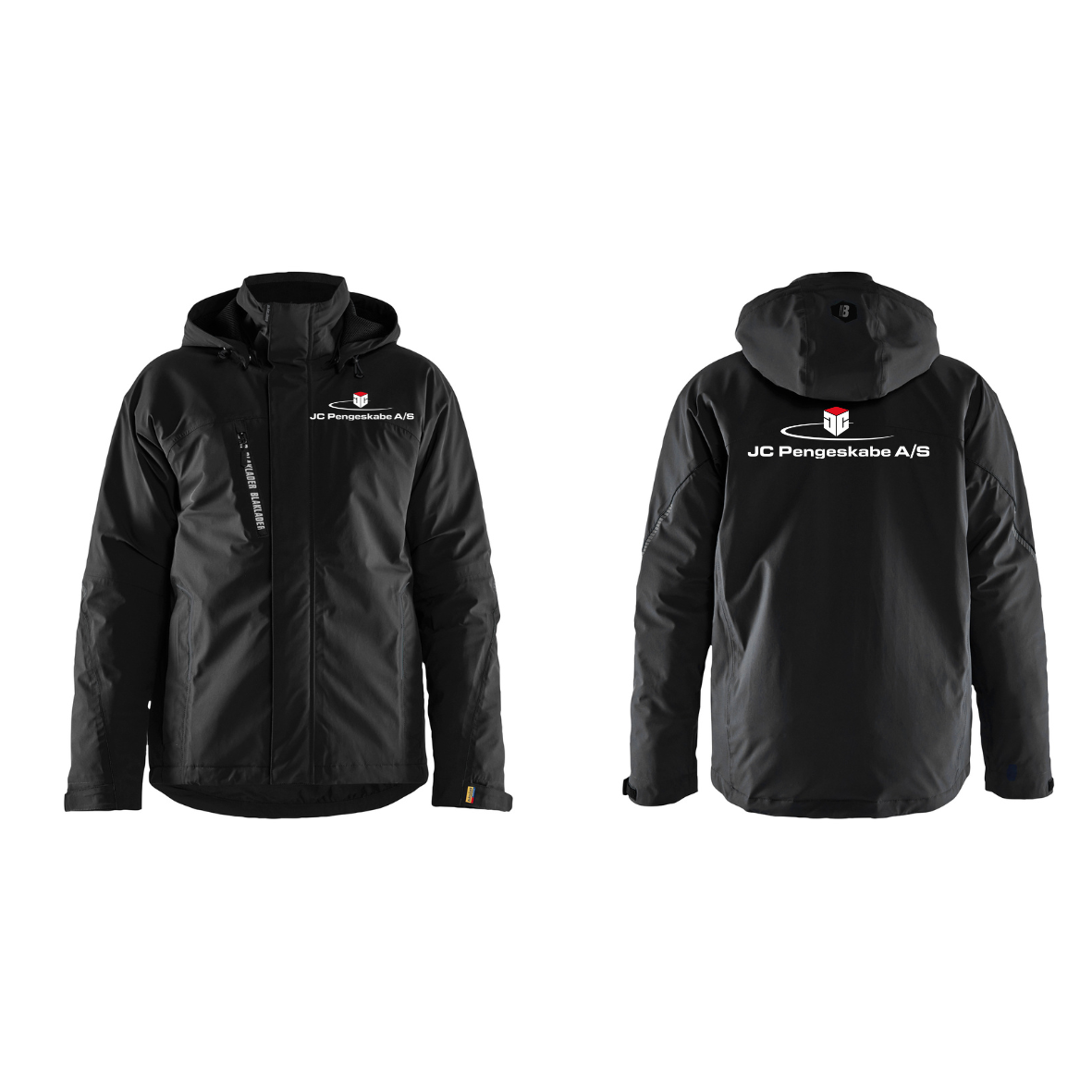 JC PENGESKABE A/S Blåkläder 4484 Letforet Vinterjakke 4-vejs stretch Front m. tryk