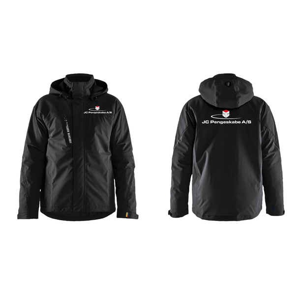 JC PENGESKABE A/S Blåkläder 4484 Letforet Vinterjakke 4-vejs stretch Front m. tryk – Jakke med logo fra Tojtryk.dk