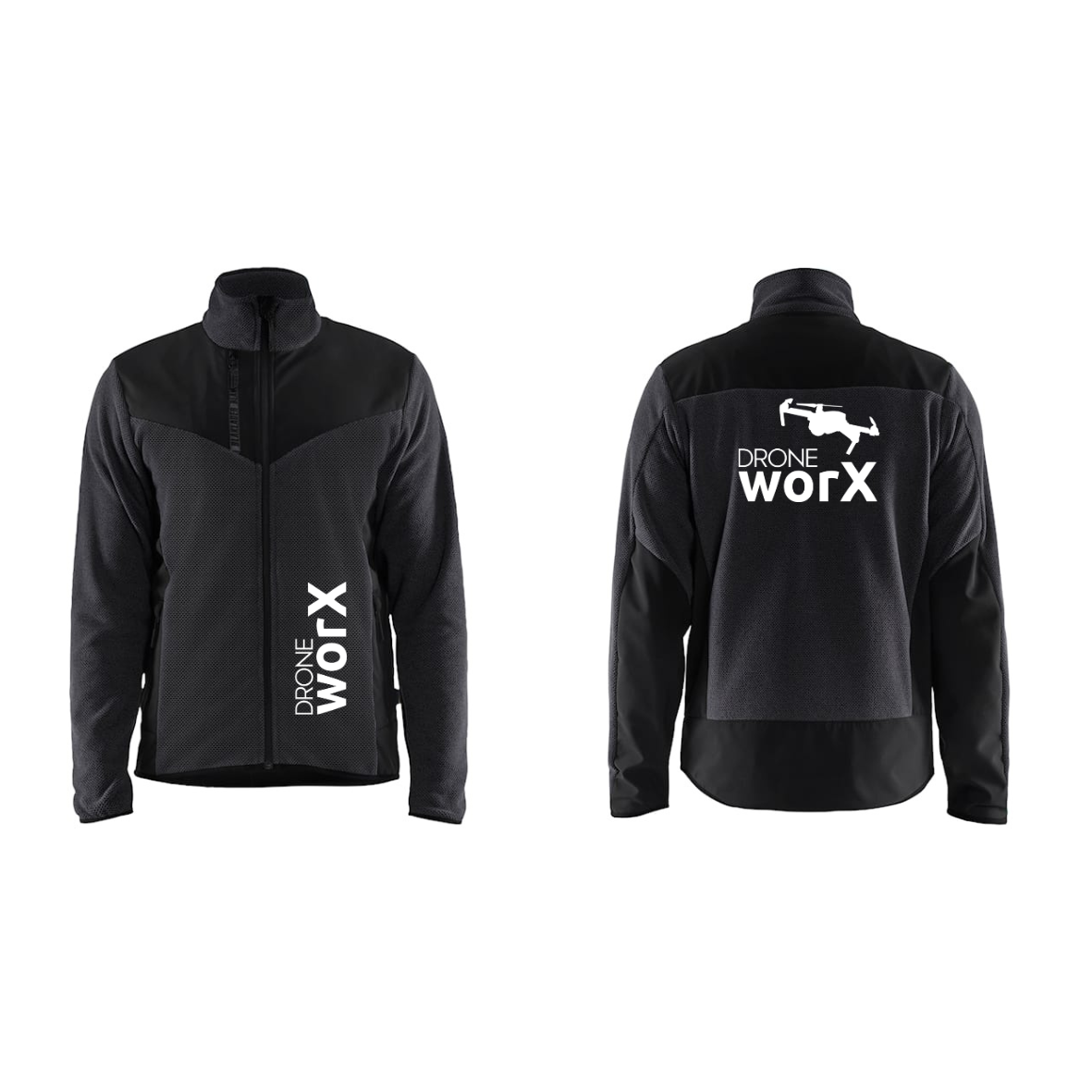 DroneWorX Blåkläder 5942 Strikket Jakke med Softshell m/Broderi