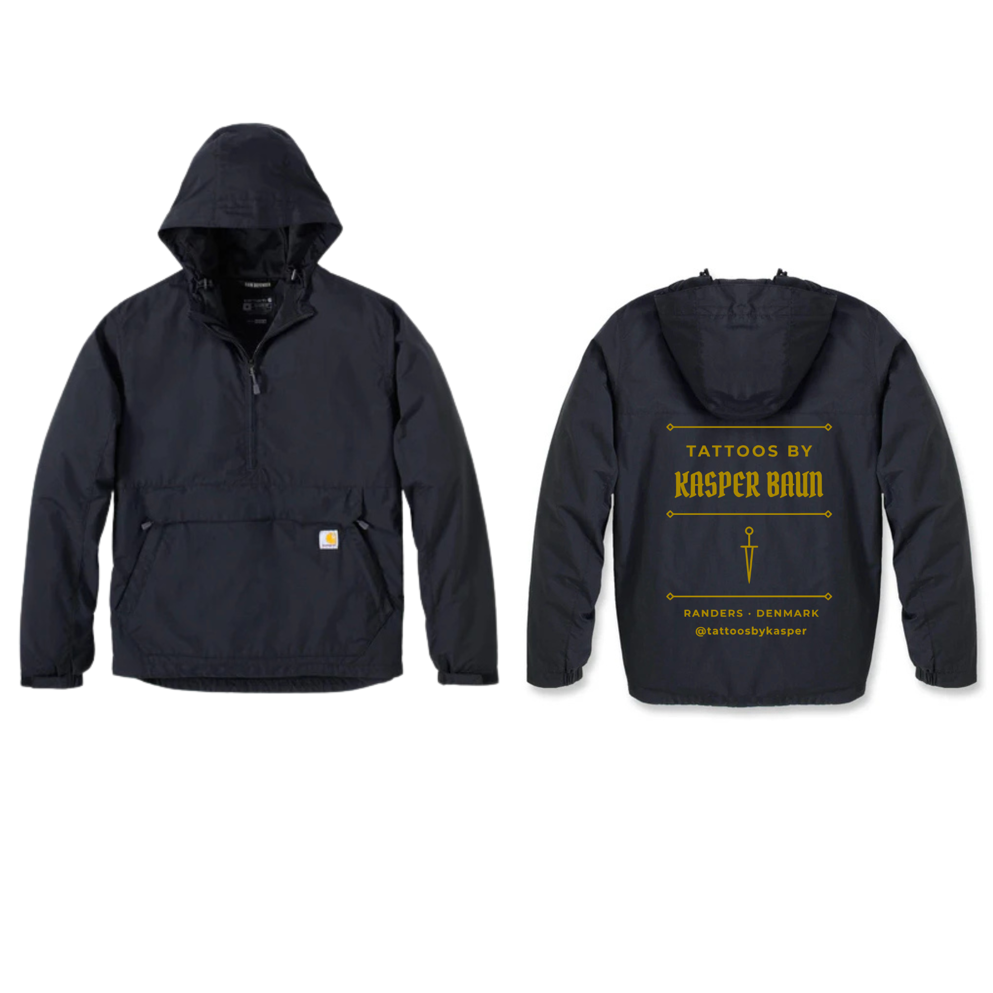 Tattoos By Kasper Baun Carhartt 105749 Lightweight Packable Anorak m/tryk