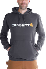 Carhartt 100074 Marquette Logo Sweatshirt detalje til broderi