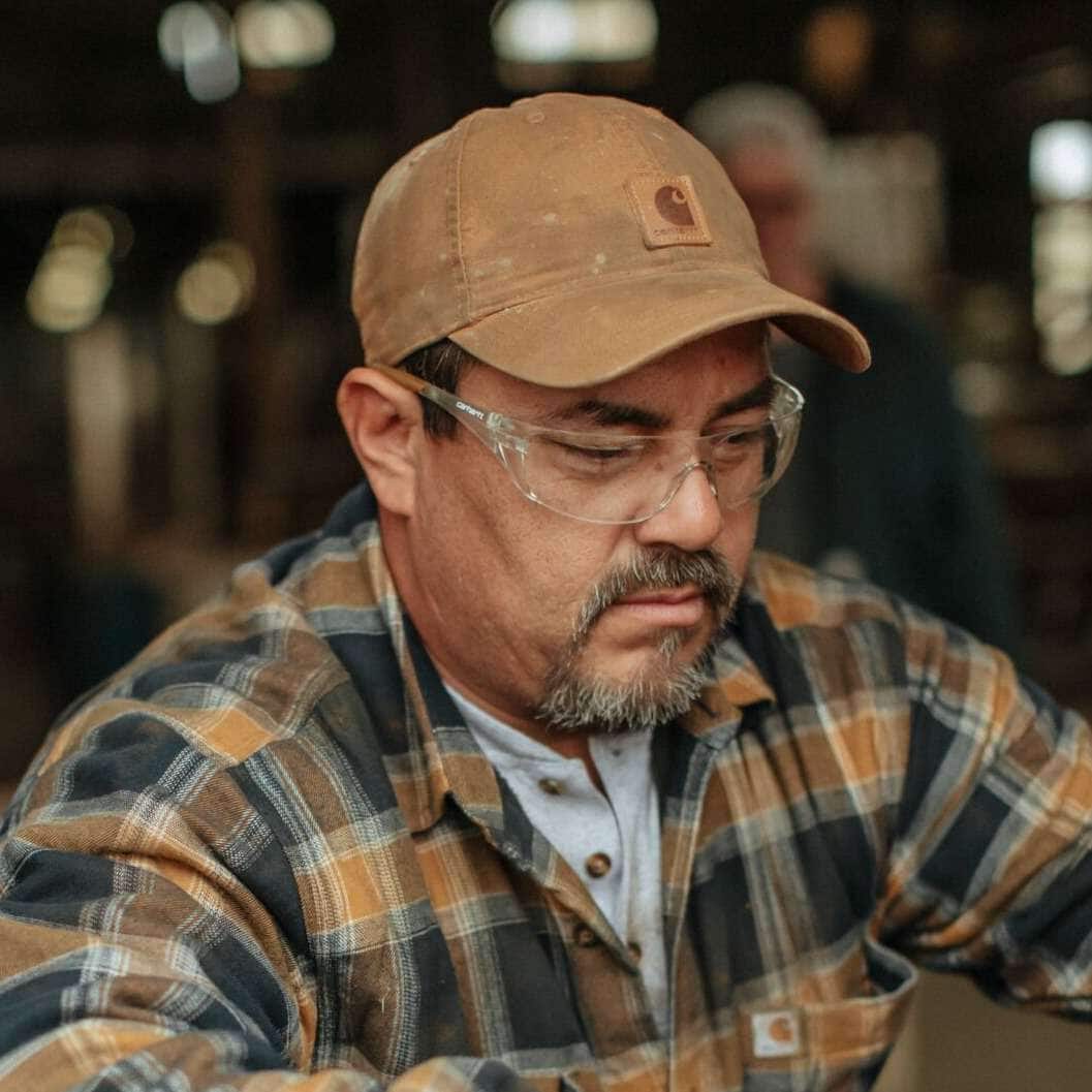 Carhartt 100289 Canvas Cap nærbillede med logo