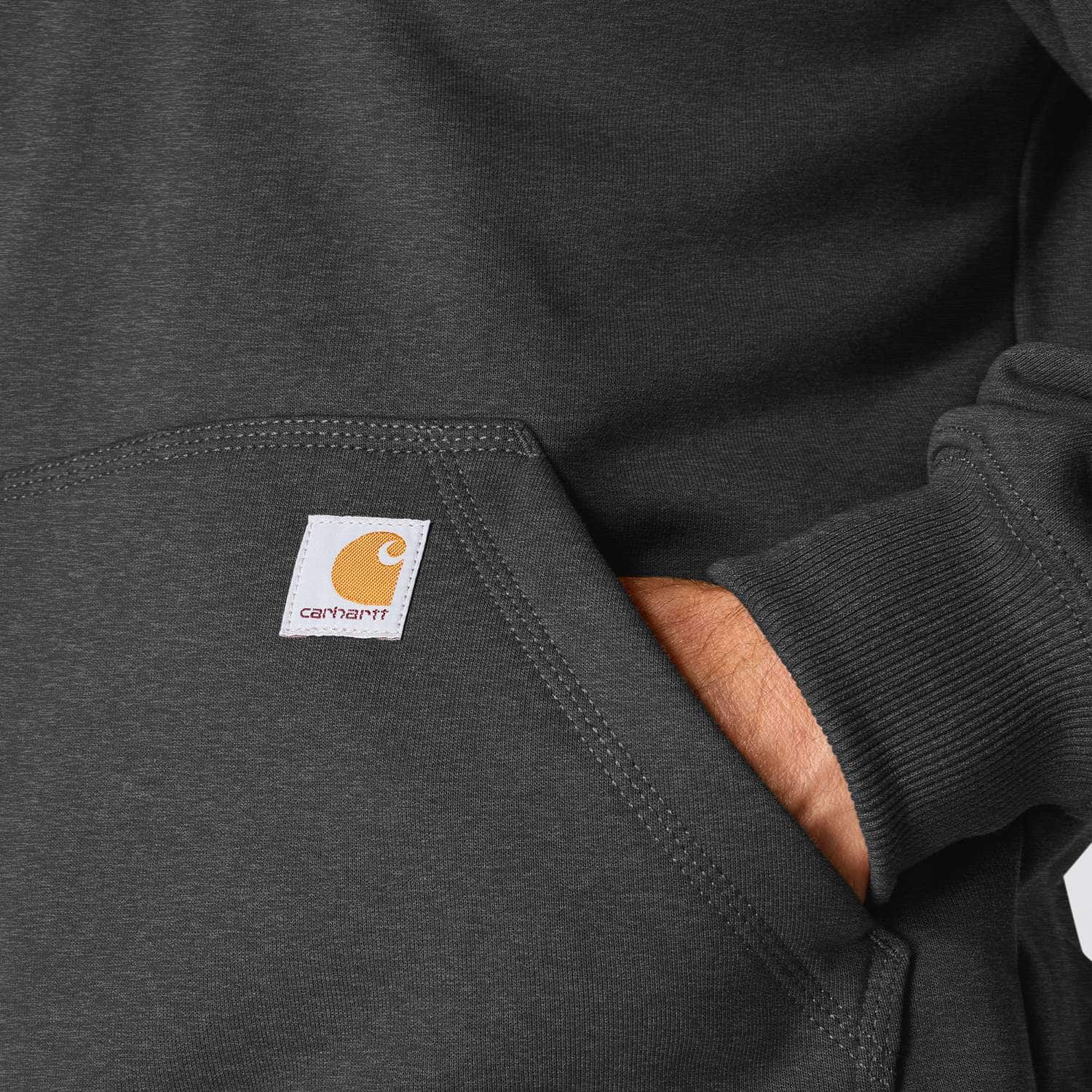 Carhartt 100617 Heavyweight Quarter-Zip Sweatshirt Sweatshirt detalje med logo