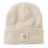 Carhartt 101070 Knit Beanie detalje med firmalogo