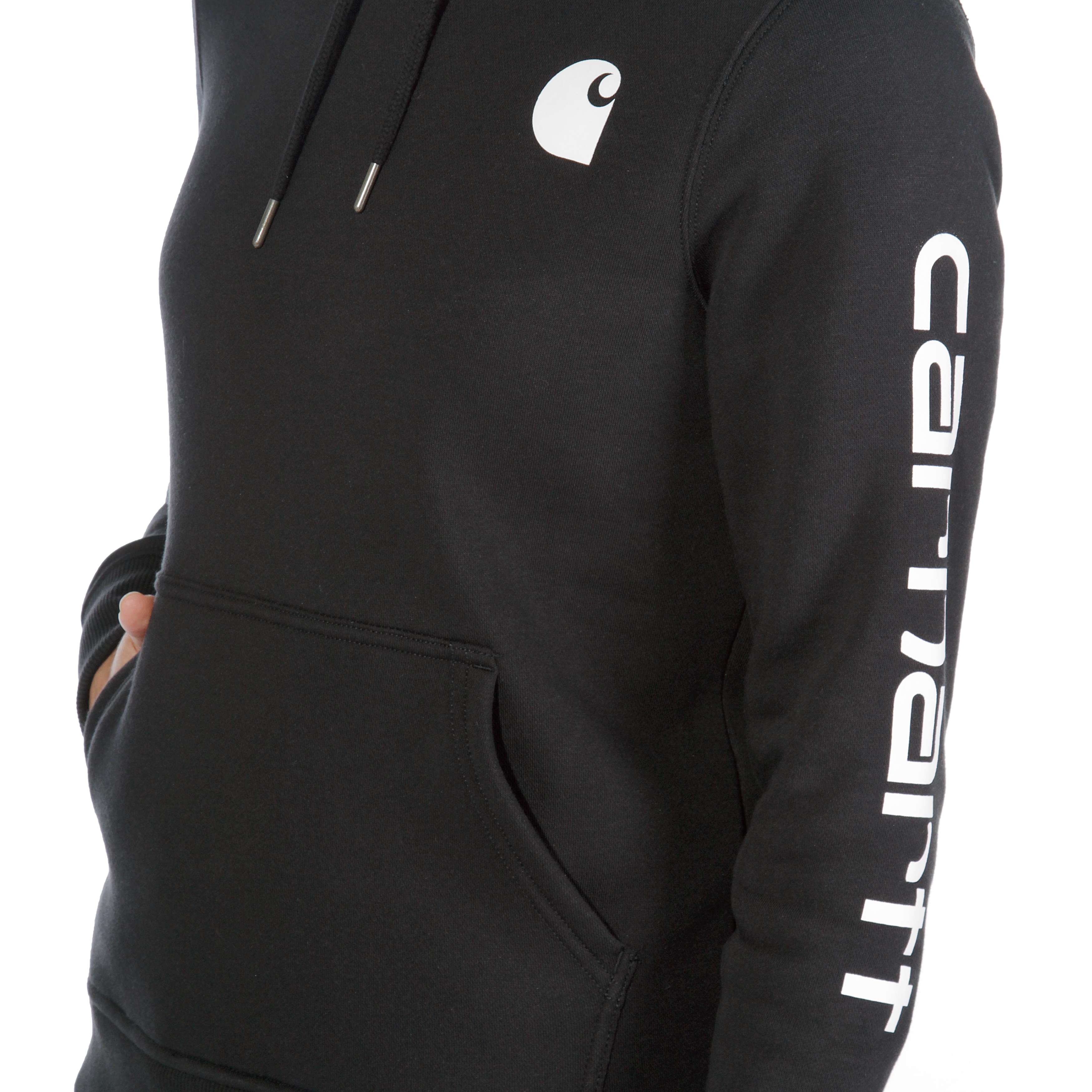 Carhartt 102791 Iconic Clarksburg Logo Sweatshirt Dame materiale med firmalogo