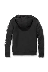 Carhartt 102791 Iconic Clarksburg Logo Sweatshirt Dame detalje til broderi