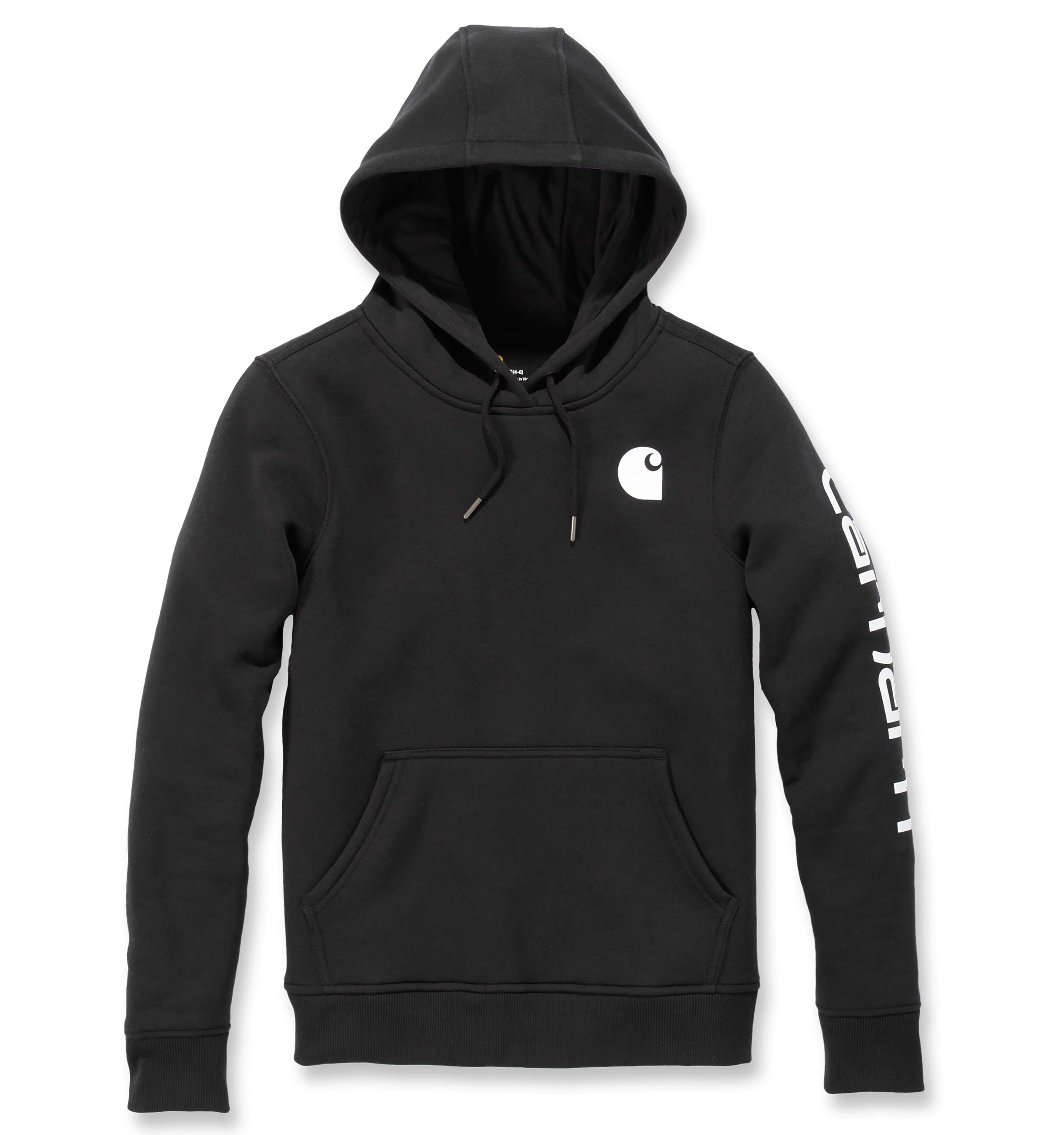 Carhartt 102791 Iconic Clarksburg Logo Sweatshirt Dame produktfoto med tryk