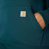 Carhartt 102791 Iconic Clarksburg Logo Sweatshirt Dame nærbillede med tryk