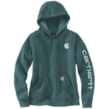 Carhartt 102791 Iconic Clarksburg Logo Sweatshirt Dame produktfoto til broderi