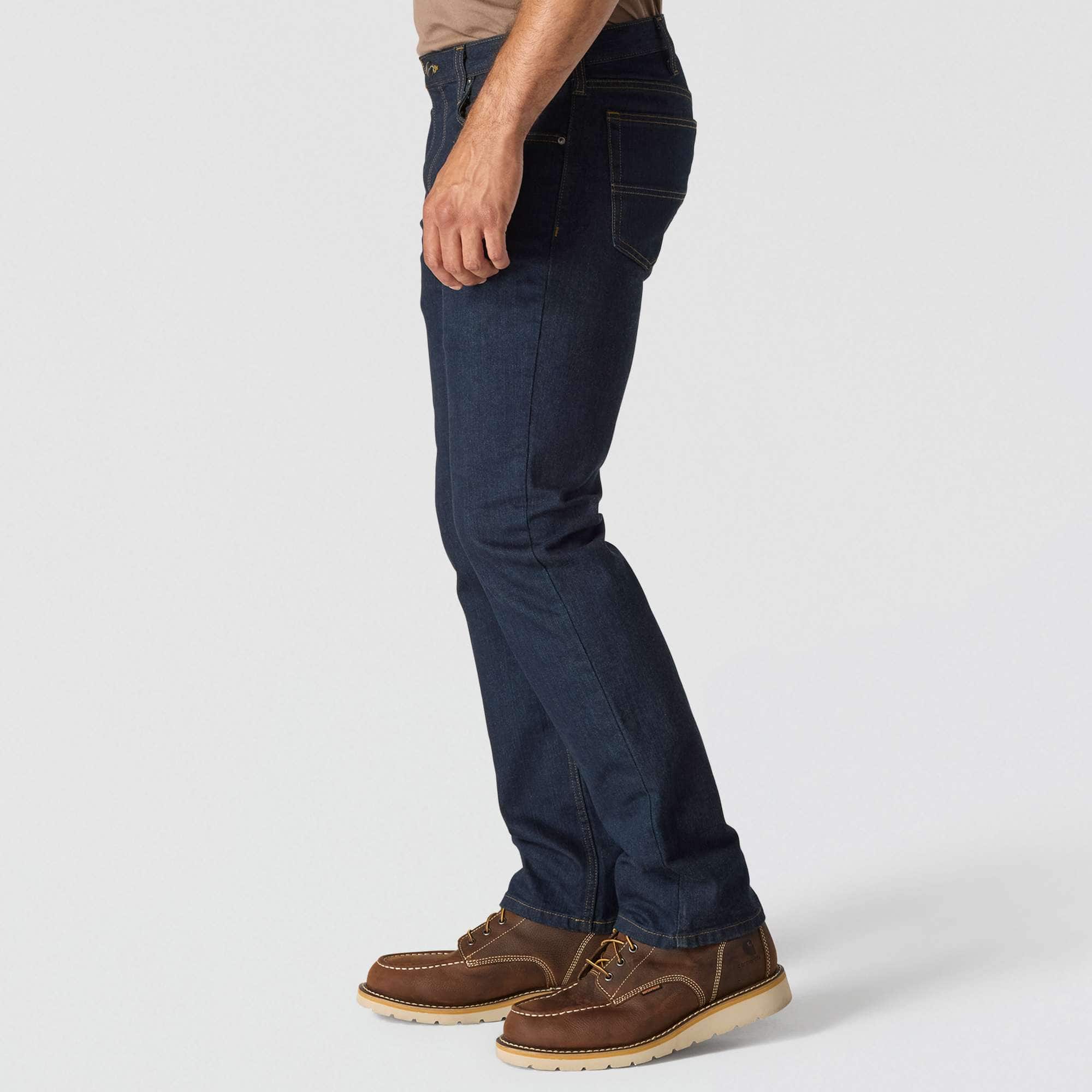 Carhartt 102807 Rugged Flex Straight Tapered Jeans materiale med firmalogo