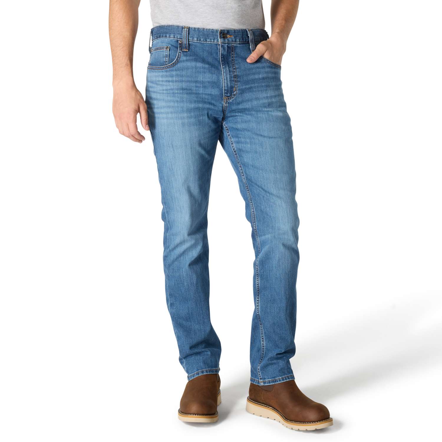 Carhartt 102807 Rugged Flex Straight Tapered Jeans produktfoto med firmalogo