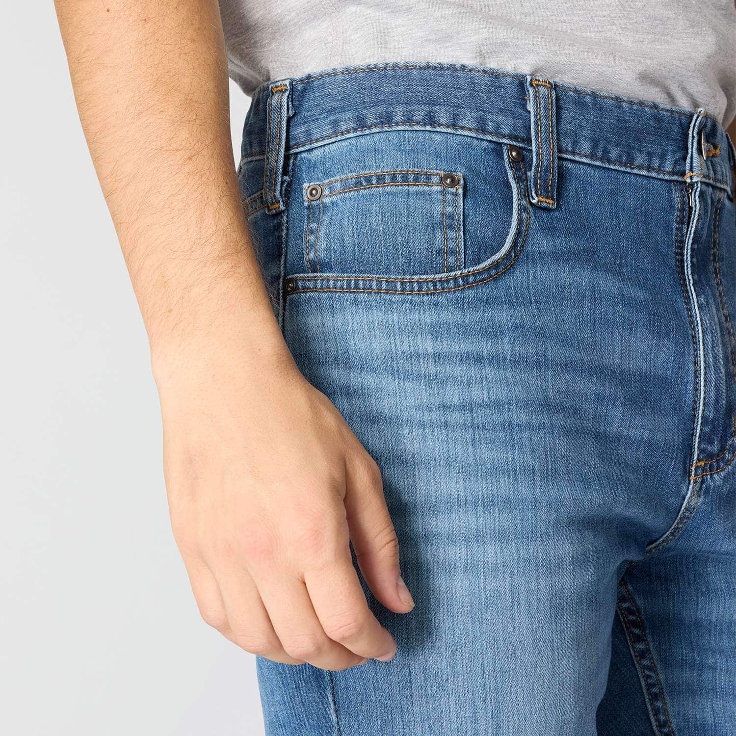 Carhartt 102807 Rugged Flex Straight Tapered Jeans detalje med tryk