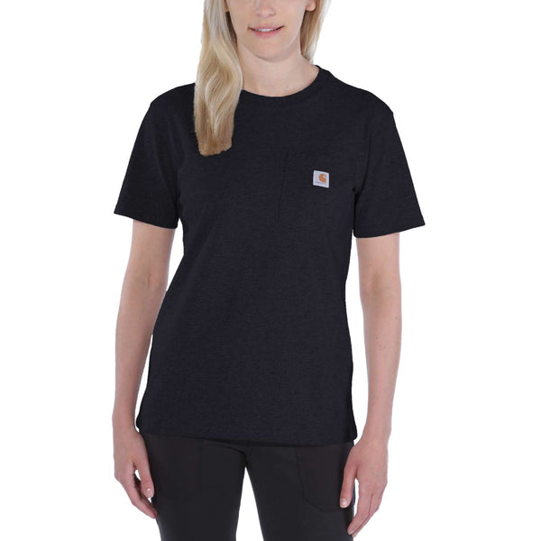 Carhartt 103067 Iconic Wk87 Pocket T-Shirt Dame med tryk eller logo – arbejdstøj og firmatøj