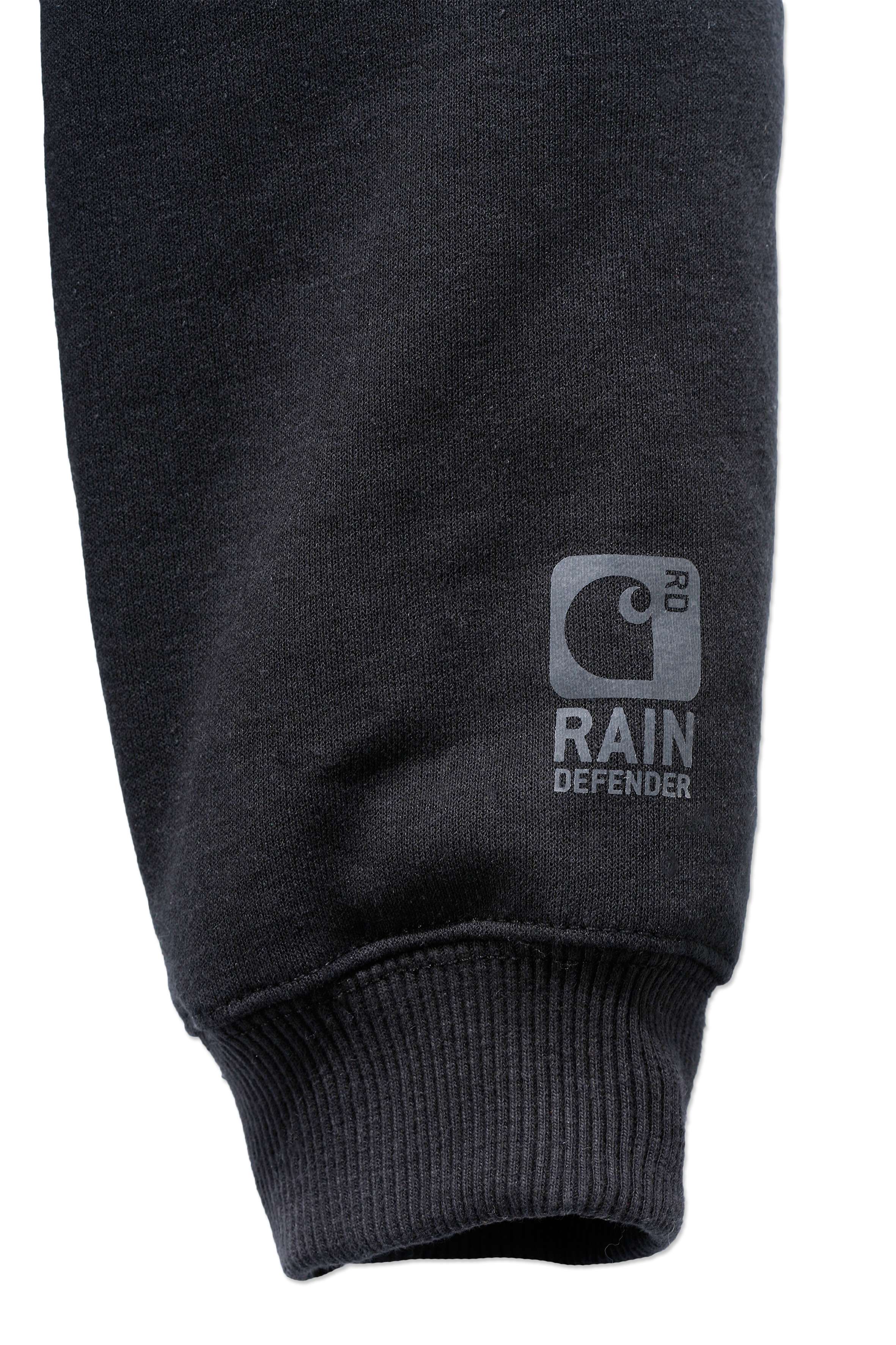 Carhartt 103308 Sherpa Lined Midweight Zip Sweatshirt nærbillede med logo