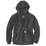 Carhartt 103308 Sherpa Lined Midweight Zip Sweatshirt detalje med firmalogo