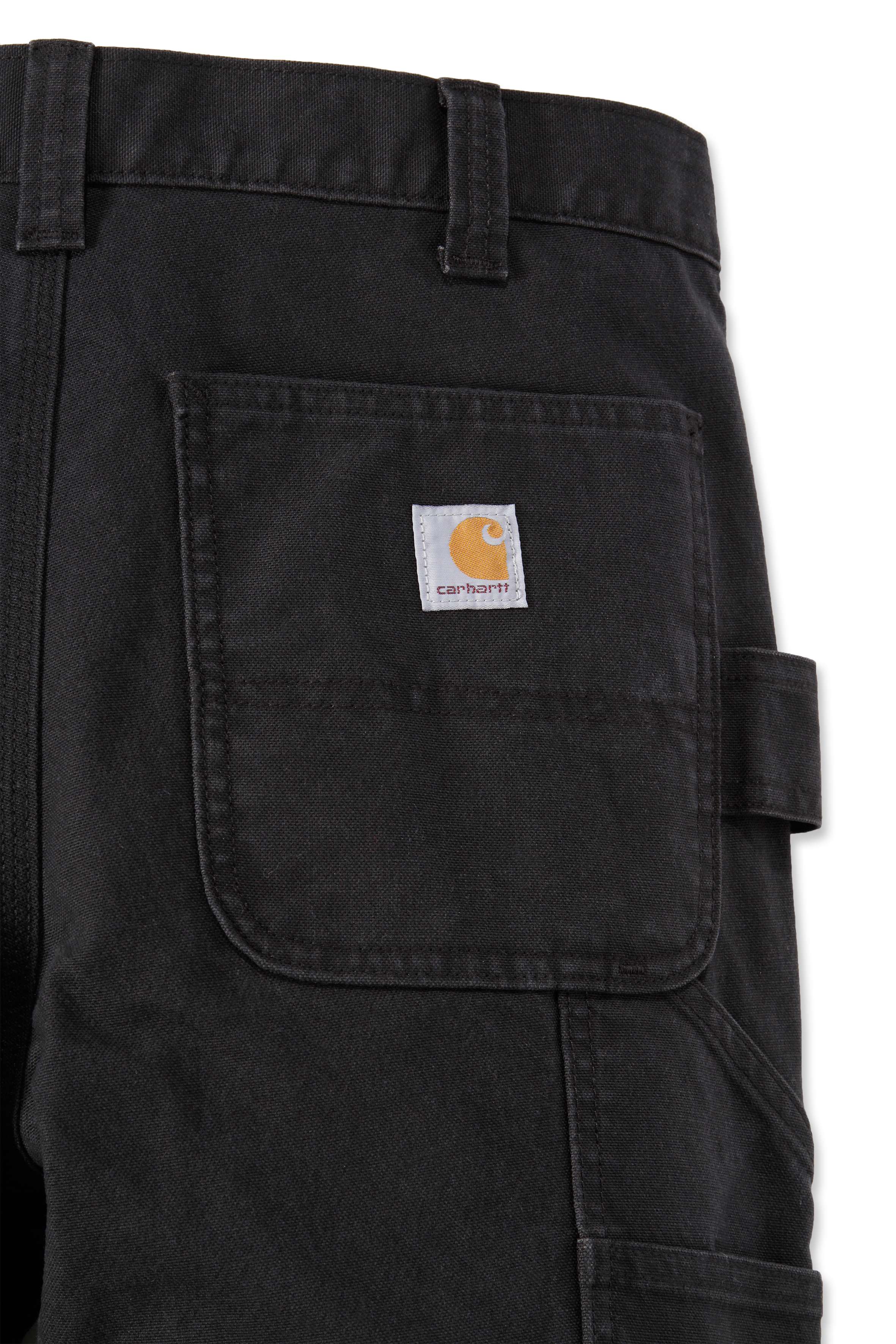 Carhartt 103340 Stretch Duck Double Front Buks nærbillede med logo