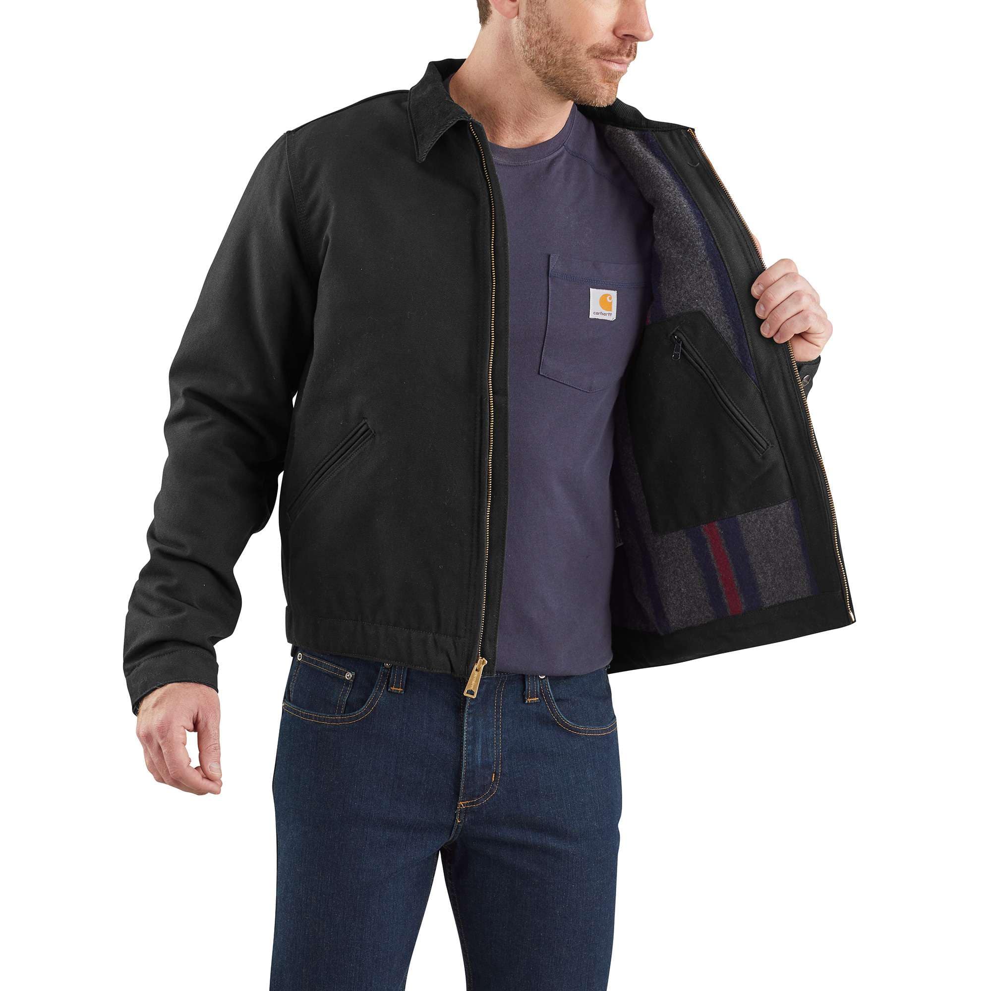 Carhartt 103828 Duck Detroit Jakke produktbillede med tryk